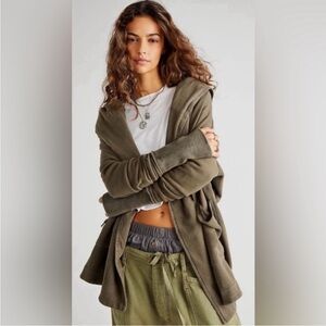 Free People Brentwood Oversized Cardigan Jacket